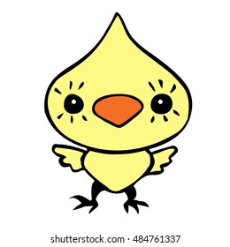 chicken cartoon vector illustration.