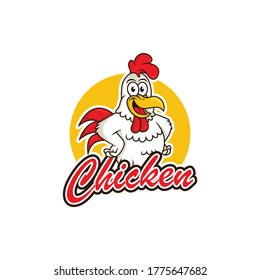 Chicken Mascot Logo Vector Template Stock Vector (Royalty Free) 1925423150