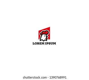 Chicken characters logo design mascot