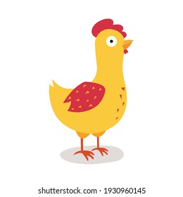 Chicken chick easter icon logo vector cute cartoon farm animal bird.