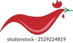 Chicken Chili Logo Vector Image