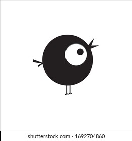 Chicken circle silhouette logo design inspiration