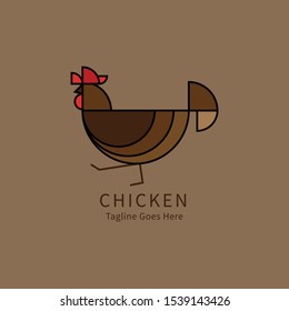 Chicken Company logo vector tempalte design ilustration