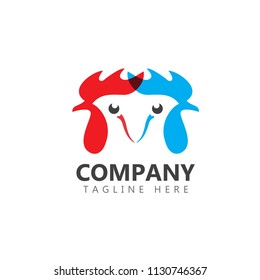 Chicken Company Logo Vector Template Design Illustration