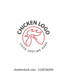 Chicken Company Logo Vector Template Design Illustration