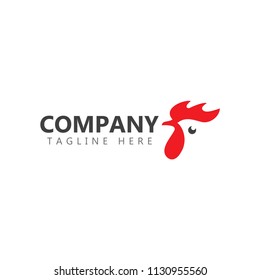 Design-Illustration für Hühnerfirmen-Logo