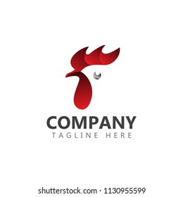 Chicken Company Logo Vector Template Design Illustration