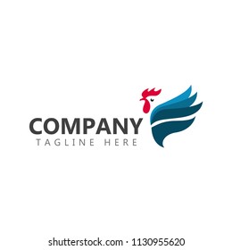 Chicken Company Logo Vector Template Design Illustration