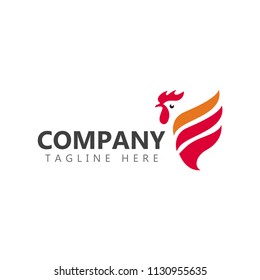 Chicken Company Logo Vector Template Design Illustration