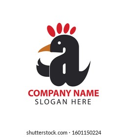 Chicken Company Logo Vector Template Design