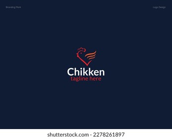 Chicken company logo vector template design