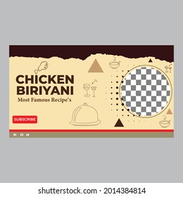 Chicken Cooking Video Thumbnail Template