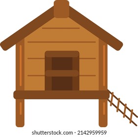 Chicken Coop House Vector Clipart