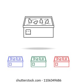 chicken counter icon. Elements of grocery store  in multi colored icons. Premium quality graphic design icon. Simple icon for websites, web design, mobile app on white background