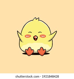 Chicken Cute Cartoon Illustration 2