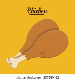 Chicken design, vector illustration