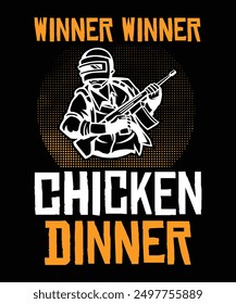 Chicken dinner Vector illustration design for fashion graphics, t shirt prints.