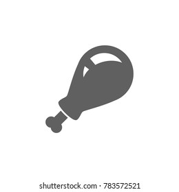 Chicken drumstick icon vector