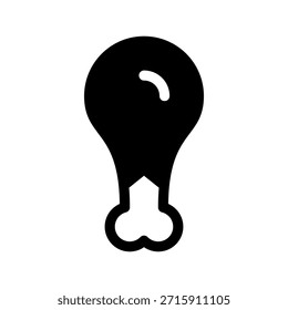 Ilustración de diseño de símbolo de Vector de icono de palanca de tambor de pollo