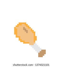 Chicken Drumstick Pixel art