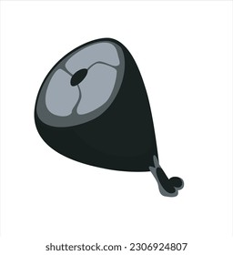 Chicken drumsticks icon. Fresh chicken meat silhouette. Vector illustration.