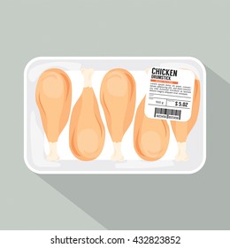 Chicken Drumsticks Pack Vector Illustration