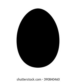 Chicken / duck egg flat vector icon for apps and websites