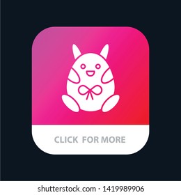 Chicken, Easter, Baby, Happy Mobile App Button.2