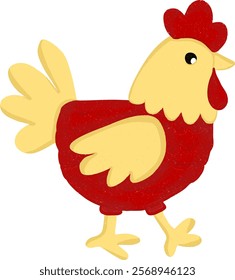 chicken - easter element vector illustration