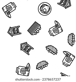 Hühnereier auf Braun, Vektorgrafik nahtlos, dünne Illustration