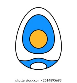 chicken egg farm food line icon vector. chicken egg farm food sign. isolated symbol illustration