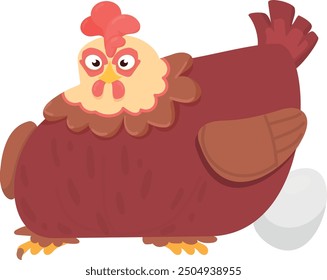 Chicken and egg. Hen bird. Farm poultry icon