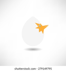 Chicken in egg icon