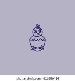 chicken in the egg, icon