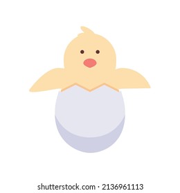 Huhn auf Ei-Symbol einzeln