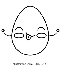 chicken egg kawaii character