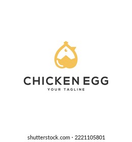 Chicken Egg Logo Design vector