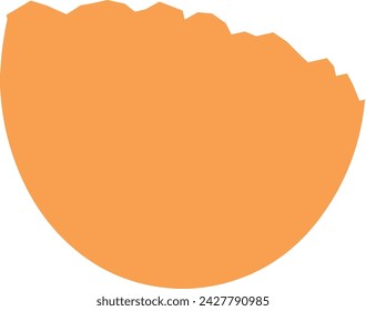 Chicken Egg Shell Vector Illustration