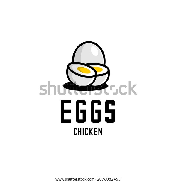 Chicken Egg Vector Farm Logo Illustration Stock Vector (Royalty Free ...