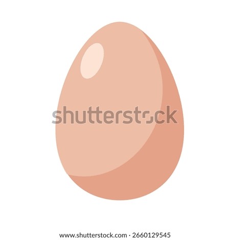 Chicken egg vector illustration icon. Transparent background material.Seasoning series.