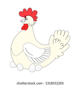 Chicken with eggs