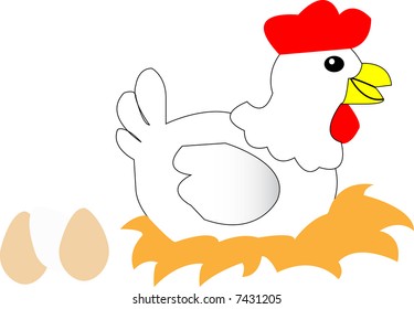 chicken with eggs