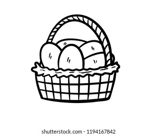 Chicken eggs in a container