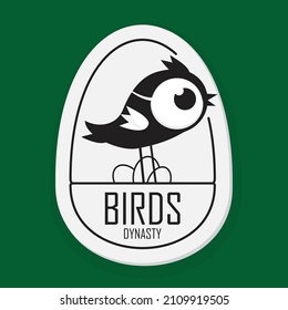 Chicken eggs farm logo concept. Vector