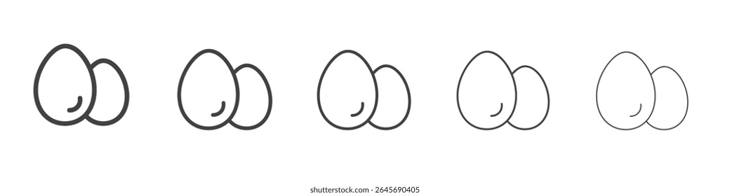 Ícone de ovos de galinha ilustração simples logotipo arte