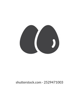 Chicken eggs icon simple vector symbol