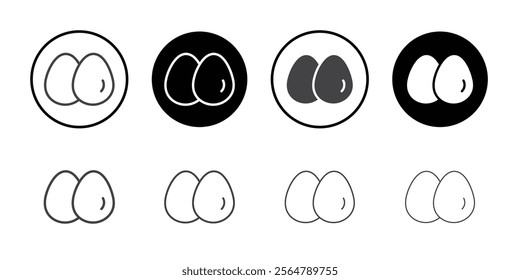 Chicken eggs icon simple vector symbol
