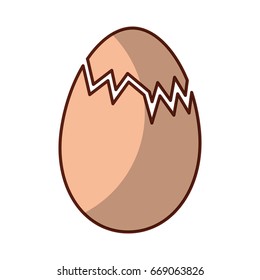 chicken eggs isolated icon