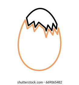 chicken eggs isolated icon