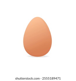 Chicken eggs isolated on white background